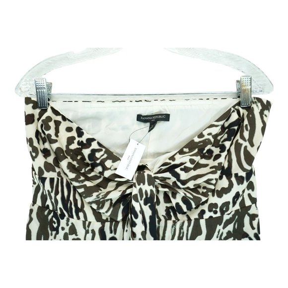 NWT Banana Republic Shirt Womens Size 6 Halter Leopard Print - Top - Picture 3 of 6